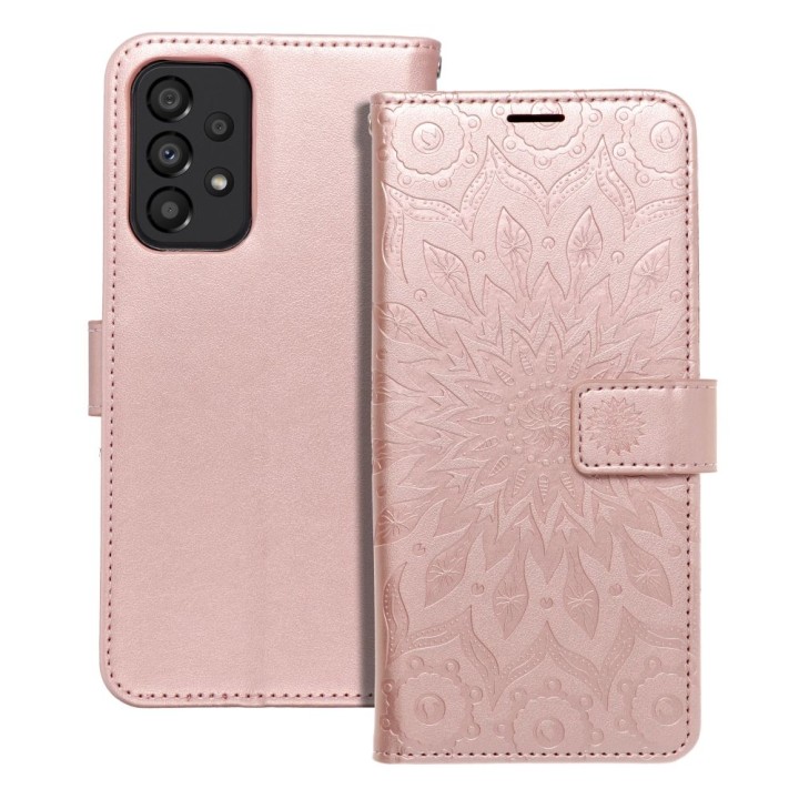 Flip case for Samsung A33 5G Mezzo Book mandala rose gold