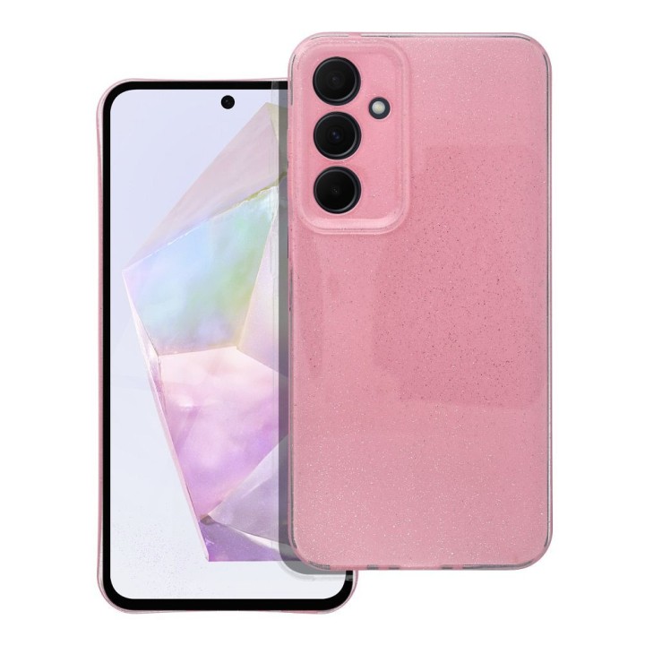 Чохол для Samsung A35 5G Clear Case 2 mm Blink рожевий