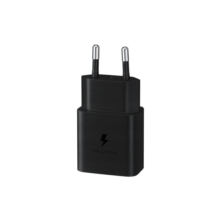 SAMSUNG oryginalna ładowarka sieciowa Typ C + kabel Typ C do Typ C PD 3A 15W EP-T1510XBEGEU czarna blister