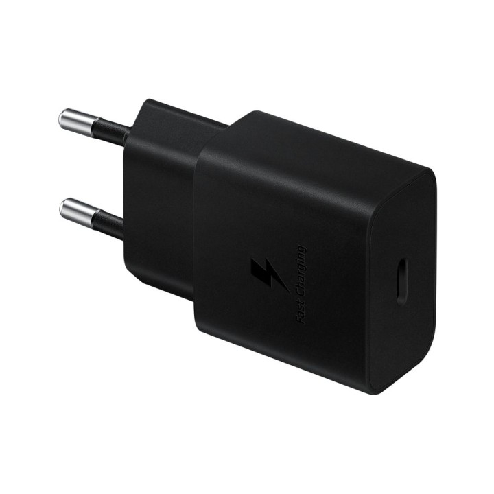 SAMSUNG oryginalna ładowarka sieciowa Typ C + kabel Typ C do Typ C PD 3A 15W EP-T1510XBEGEU czarna blister
