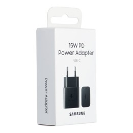 SAMSUNG oryginalna ładowarka sieciowa Typ C PD 3A 15W EP-T1510NBEGEU czarna blister