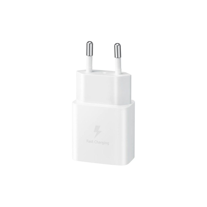 SAMSUNG oryginalna ładowarka sieciowa Typ C + kabel Typ C do Typ C PD 3A 15W EP-T1510XWEGEU biała blister