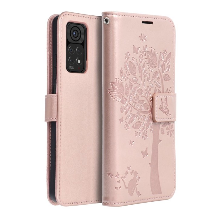 Чехол с клапаном для Xiaomi Redmi NOTE 11 PRO / 11 PRO 5G Mezzo Book мандала цвета розового золота