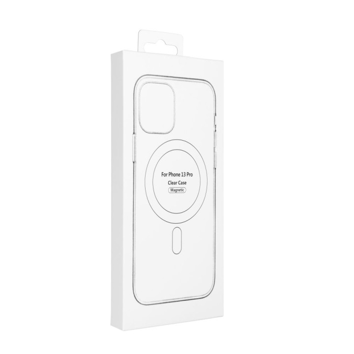 Case for iPhone 13 PRO Clear Mag Cover (Str / Camera Protection) compatible with MagSafe transparent