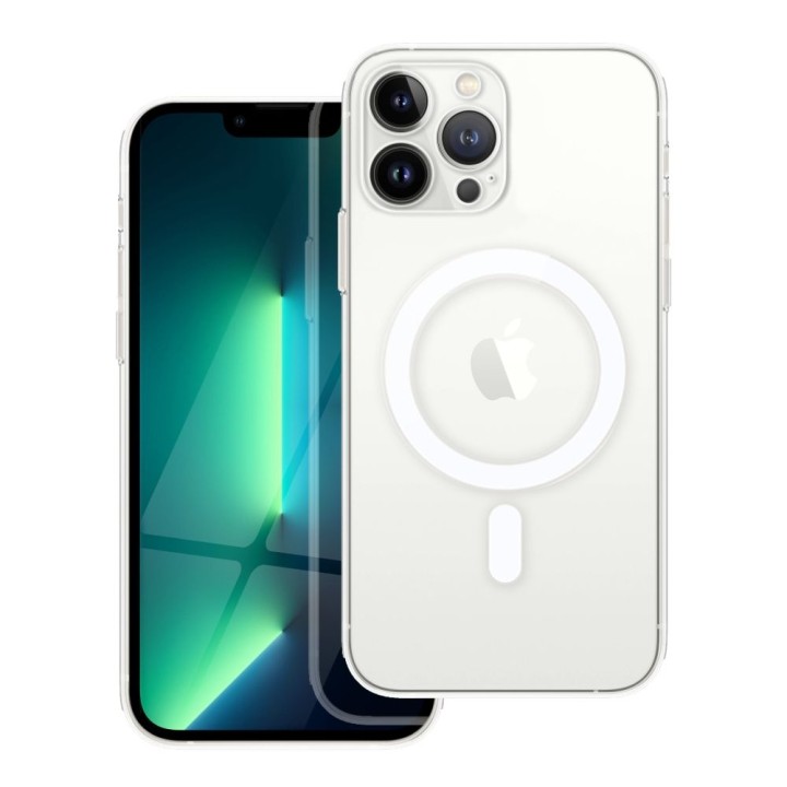 Case for iPhone 13 PRO MAX Clear Mag Cover (Str / Camera Protection) compatible with MagSafe transparent