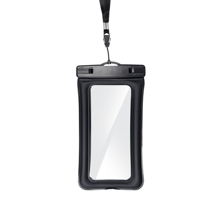 Universal waterproof phone case with a plastic closure AIRBAG black