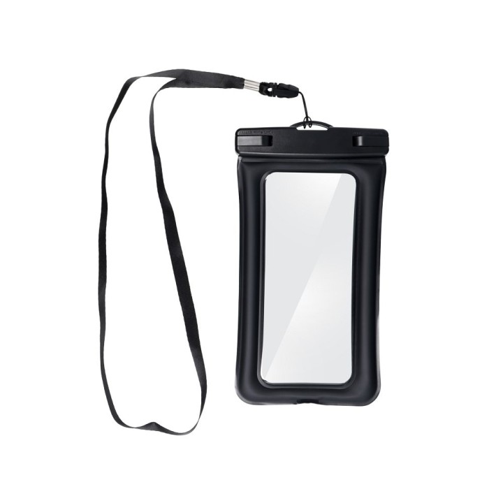 Universal waterproof phone case with a plastic closure AIRBAG black