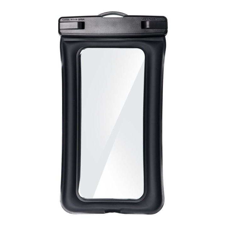 Universal waterproof phone case with a plastic closure AIRBAG black