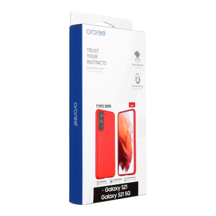 Case ARAREE Typoskin for SAMSUNG S21 red