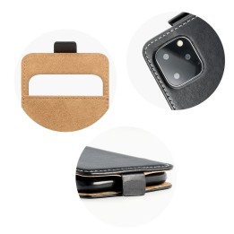 Vertical flip case for Samsung S21 FE Slim Flexi Fresh black