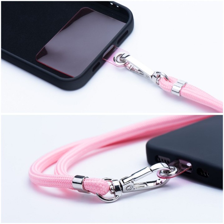 Phone lanyard, phone charm - SWING (6mm) with adjustable length / cord length 165cm (max 82,5cm loop length) / for