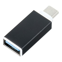 Адаптер OTG USB A 3.0 (гнездо (female)) для Тип C (штекер (male)) черный