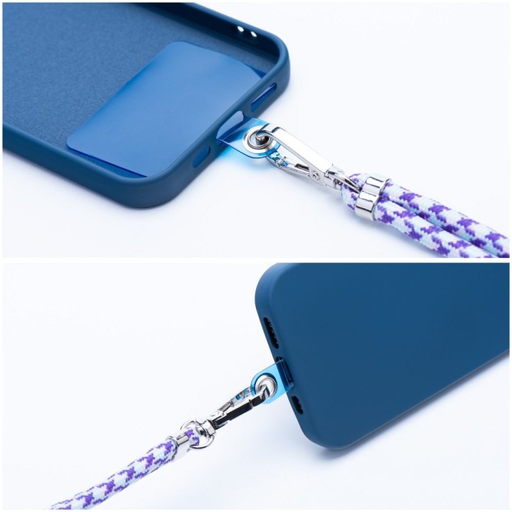 Smycz do telefonu, Zawieszka do telefonu - SWING (6mm) z regulacją długości / długość sznura 165cm (max 82,5cm w pętli) / na