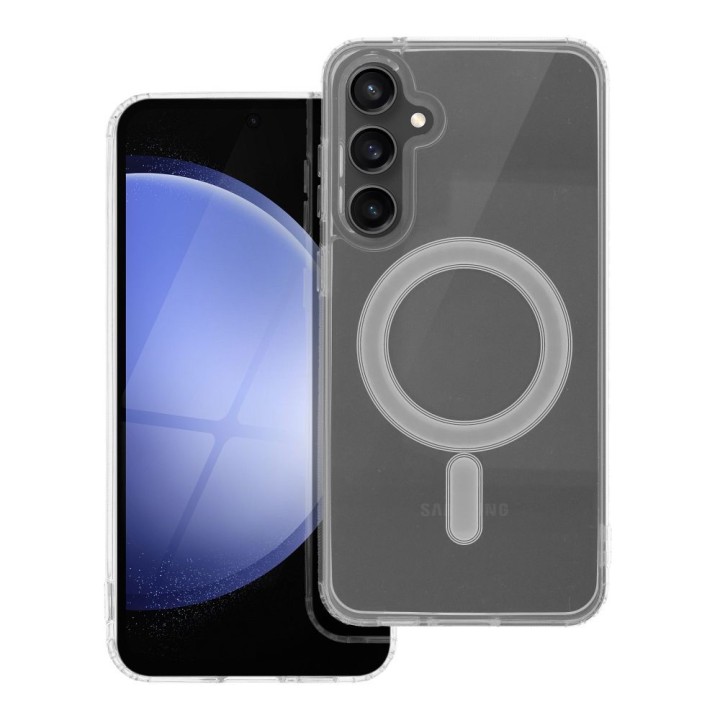 Чехол для Samsung S23 FE Clear Mag Cover (Str) совместимый с MagSafe прозрачный