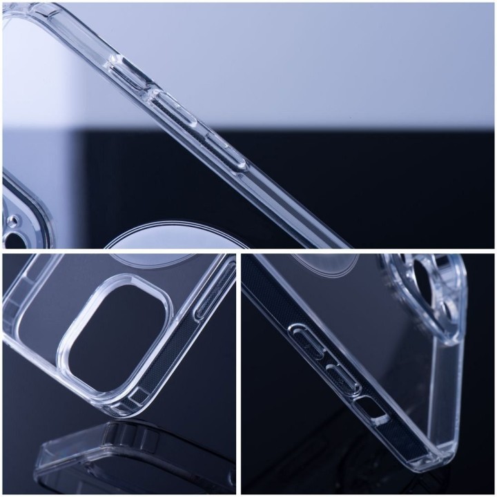 Case for Samsung S23 FE Clear Mag Cover (Str) compatible with MagSafe transparent