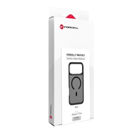 Etui na iPhone 18 Pro / 17 Pro Forcell F-Protect Smoke Hybrid Premium zgodne z MagSafe czarne 0INT