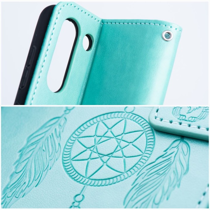 Чехол с клапаном для Samsung A13 4G Mezzo Book ловец снов зеленый