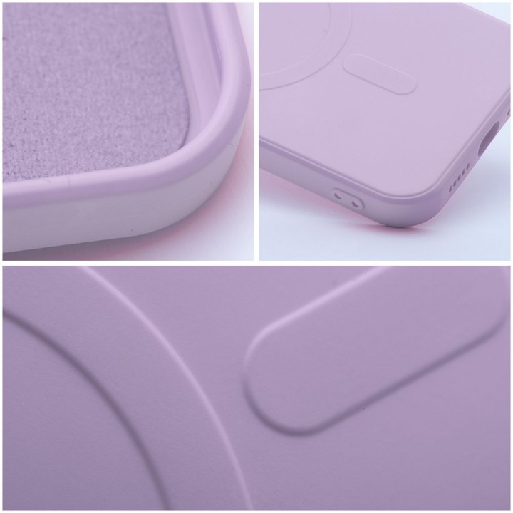 Etui na Samsung S24 ULTRA Silicone Mag Cover zgodne z MagSafe (camera protection) różowe