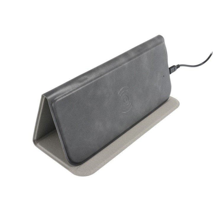 Mouse pad with ładowarką indukcyjną 15W OJD-82 brązowo grey