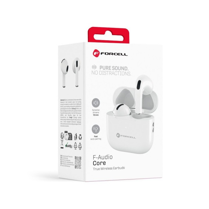 Wireless headphones TWS FORCELL Core white 0 INT