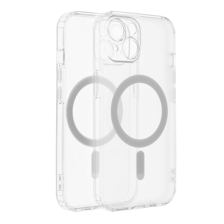 Чохол для iPhone 15 PLUS Frost Mag Cover сумісний з MagSafe (camera protection) прозорий матовий (frosted)