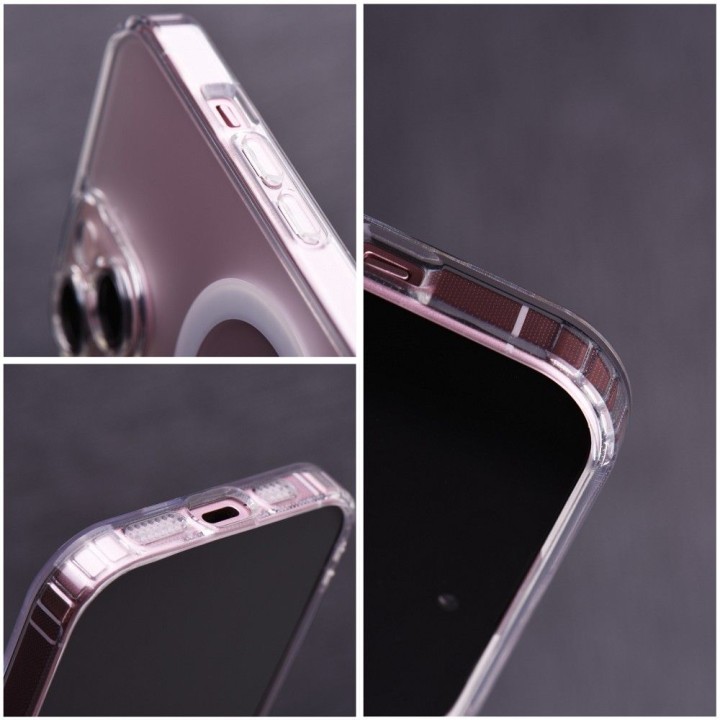 Чохол для iPhone 15 PLUS Frost Mag Cover сумісний з MagSafe (camera protection) прозорий матовий (frosted)