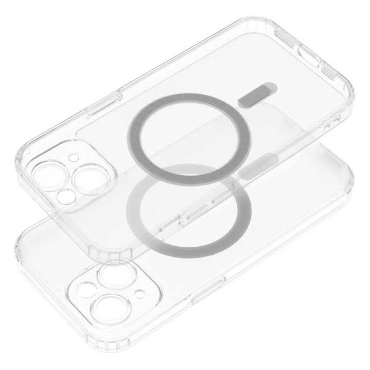 Etui na iPhone 15 PLUS Frost Mag Cover zgodne z MagSafe (camera protection) transparentne zmrożony