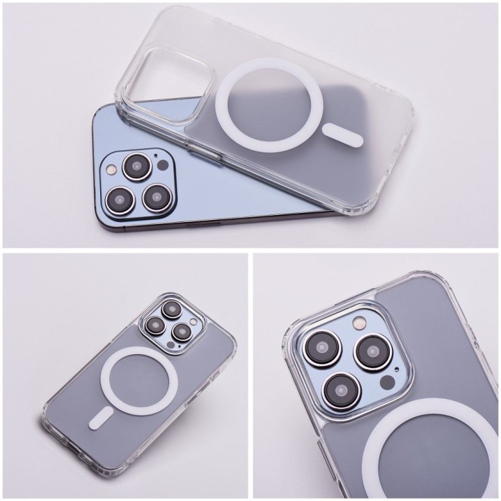 Чохол для Samsung S24 PLUS Frost Mag Cover сумісний з MagSafe прозорий матовий (frosted)