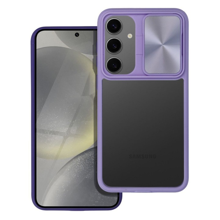Etui na Samsung S24 PLUS Slider fioletowe