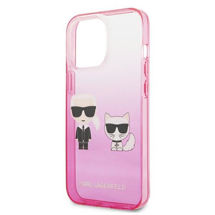 KARL LAGERFELD case for IPHONE 13 Pro KLHCP13LTGKCP (K Choupette Centered) pink