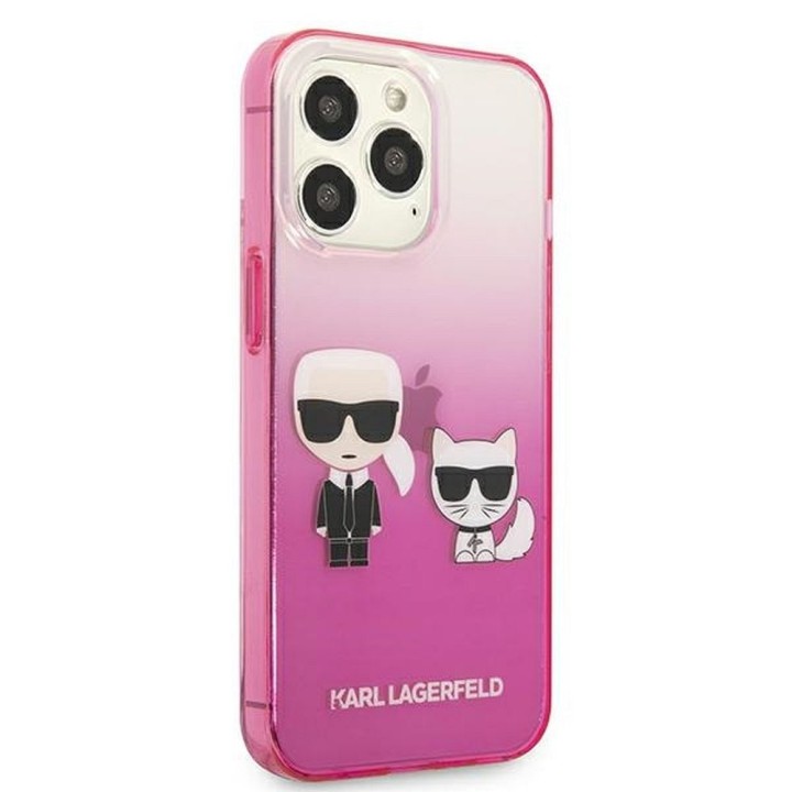 KARL LAGERFELD case for IPHONE 13 Pro KLHCP13LTGKCP (K Choupette Centered) pink