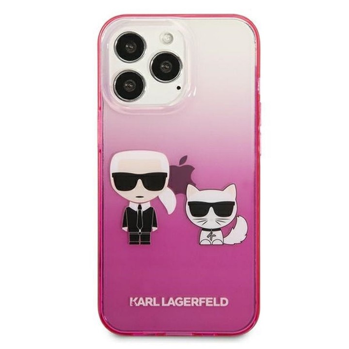 KARL LAGERFELD чохол для IPHONE 13 Pro KLHCP13LTGKCP (K Choupette Centered) рожевий