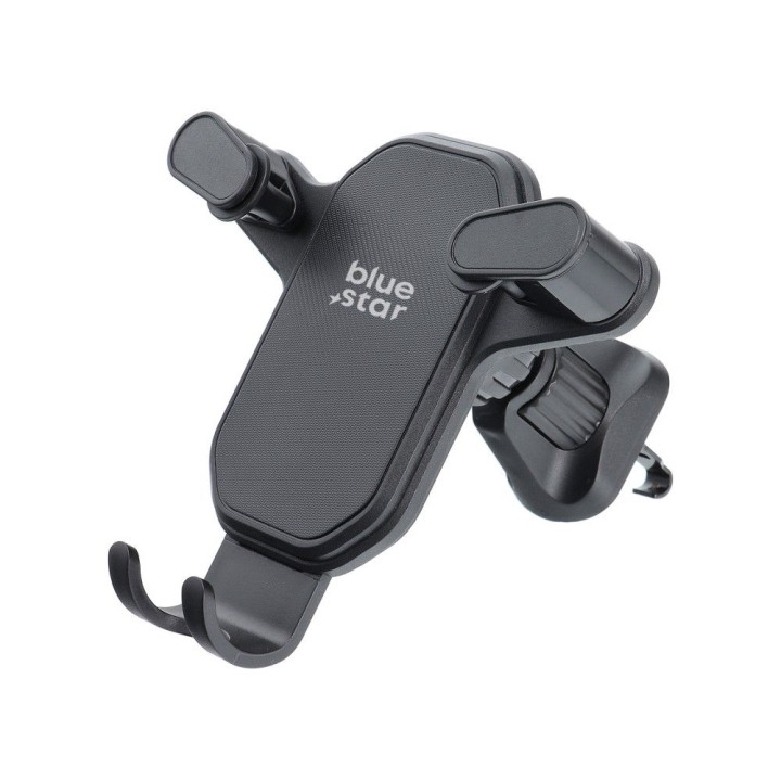 Gravity car phone holder Blue Star Triangular for air vent black