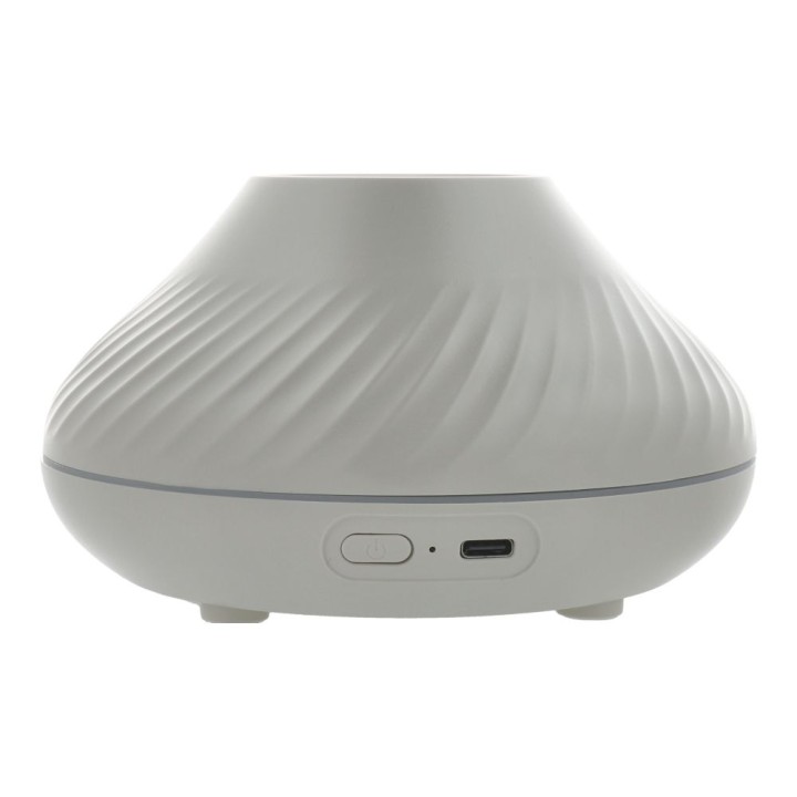 Humidifier / aromatherapy diffuser with coloured flame Art Deco model YMX 130 white