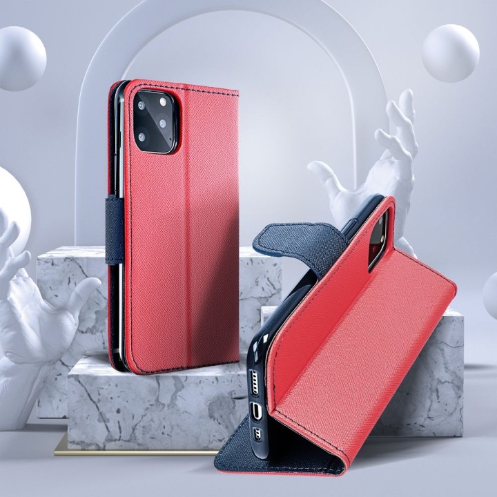 Flip case for iPhone 14 PRO MAX Fancy Book red-navy blue