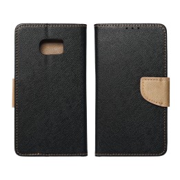 Чехол с клапаном для iPhone 14 PLUS Fancy Book черно-золотой