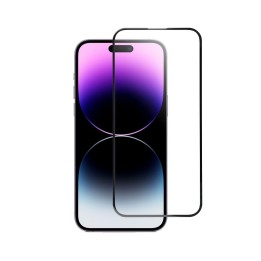 Закаленное стекло 5D для iPhone 14 PRO MAX (full glue) Blue Star черное