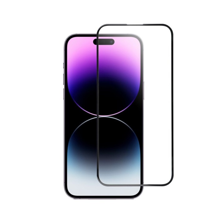 Tempered glass 5D for iPhone 14 PRO MAX (full glue) Blue Star black