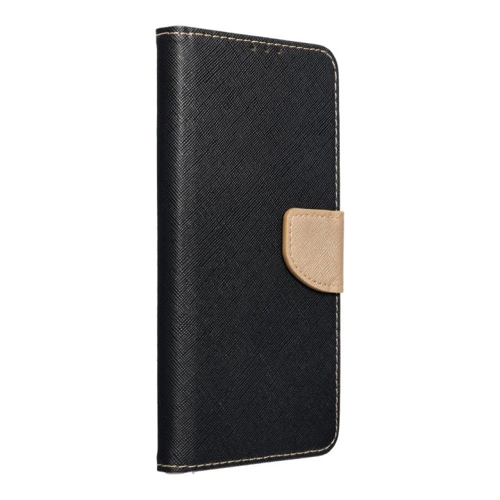 Flip case for iPhone 14 PRO Fancy Book black-gold