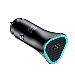Автомобільний зарядний пристрій Blue Star USB C QC3.0 PD AFC 3A 20W чорний