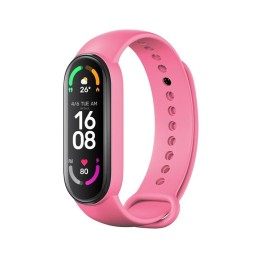 Strap silicone for XIAOMI Mi Band 5 / 6 / 7 pink (37)