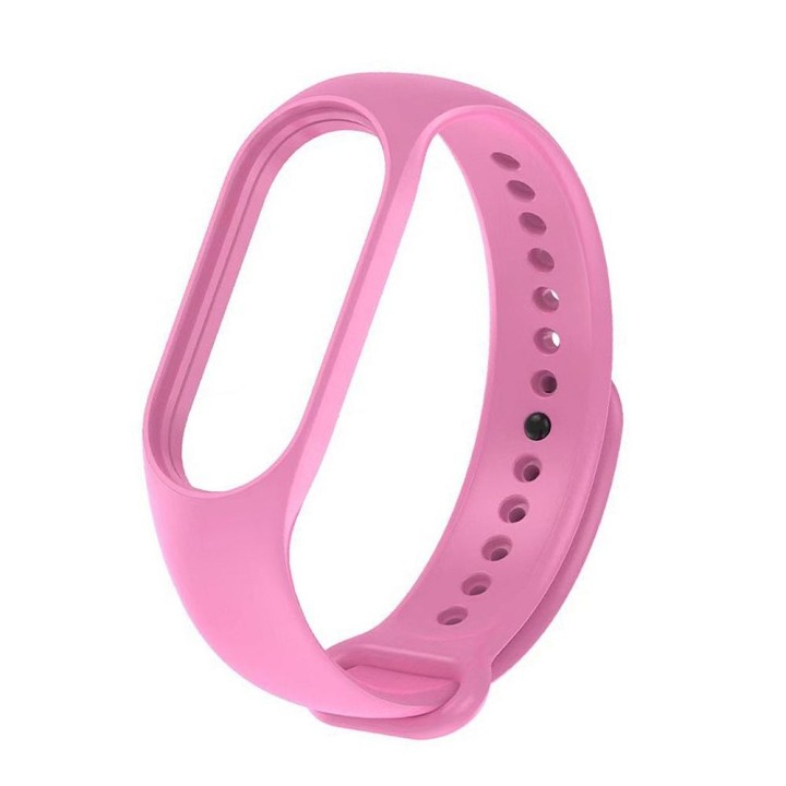 Silicone strap for XIAOMI Mi Band 5 / 6 / 7 pink (37)