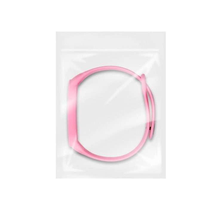 Silicone strap for XIAOMI Mi Band 5 / 6 / 7 pink (37)
