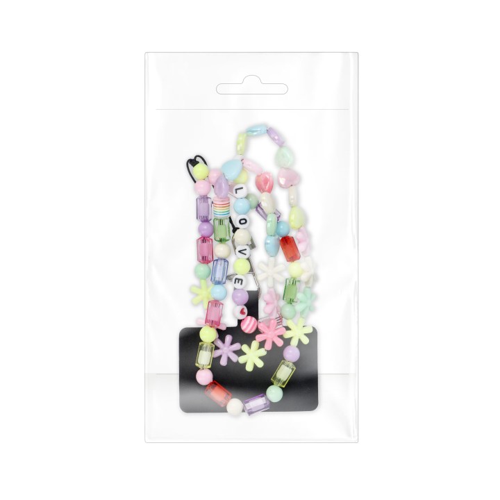 Phone lanyard, phone charm - PIXIE / cord length 68cm (34cm loop length) / neck strap - stars