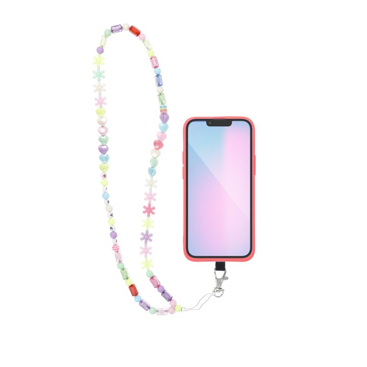 Phone lanyard, phone charm - PIXIE / cord length 68cm (34cm loop length) / neck strap - stars