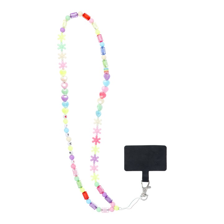 Phone lanyard, phone charm - PIXIE / cord length 68cm (34cm loop length) / neck strap - stars