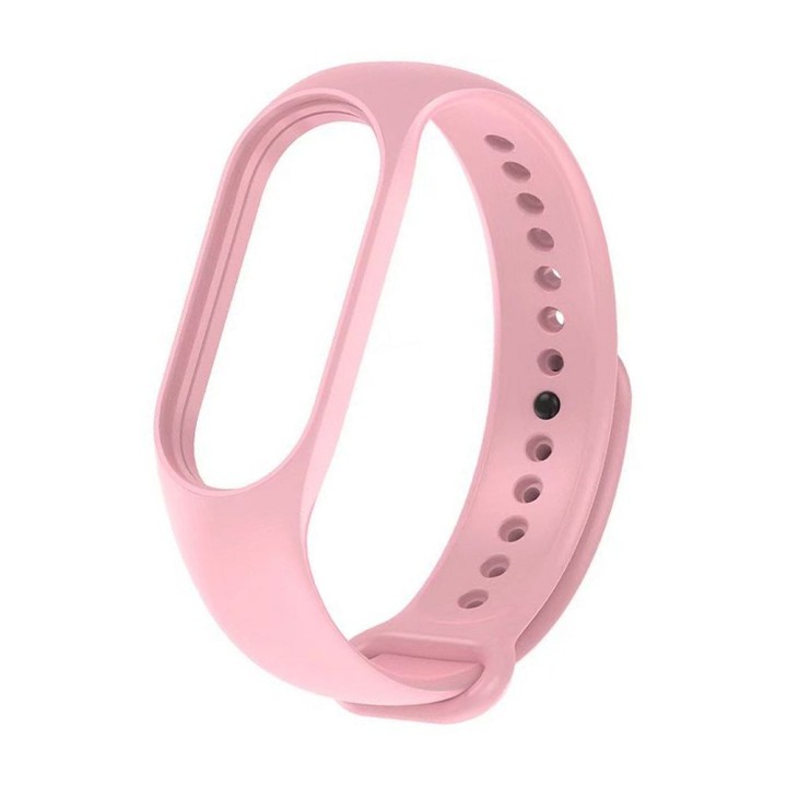 Pasek silikonowy do XIAOMI Mi Band 5 / 6 / 7 różowy (06)