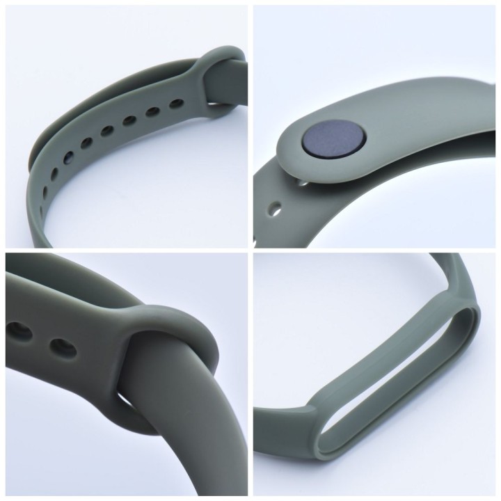Pasek silikonowy do XIAOMI Mi Band 5 / 6 / 7 zielony (08)