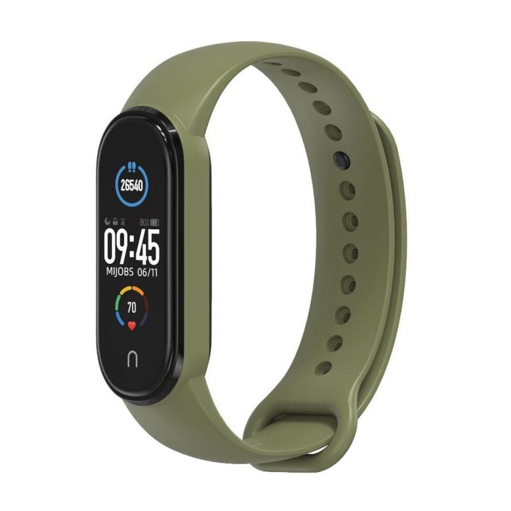 Silicone strap for XIAOMI Mi Band 5 / 6 / 7 green (08)