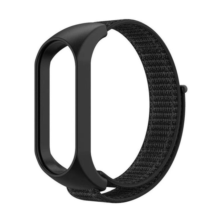 Strap nylon for XIAOMI Mi Band 5 / 6 / 7 black (05)